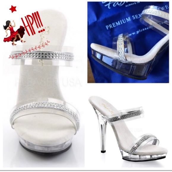 Pleaser Shoes - Pleaser Fabulicious premium clear heels
